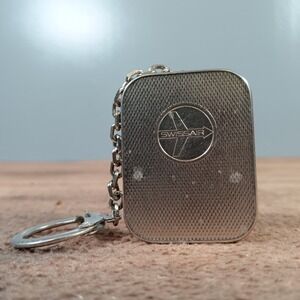 SWISSAIR Music Box Keychain Vintage Metal Mechanical Playing Melody
